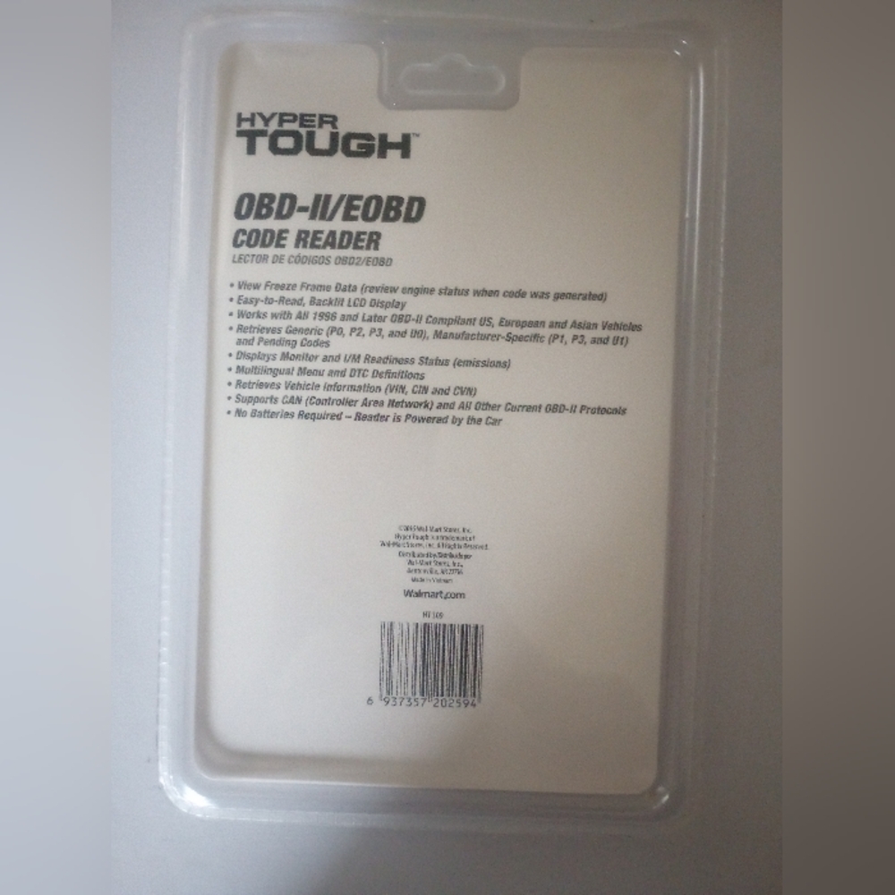 Hyper Tough Red OBD-II/EOBD Code Reader - Picture 2 of 4